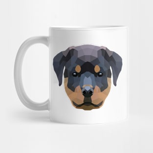 Cute Rottweiler Low Poly Mug